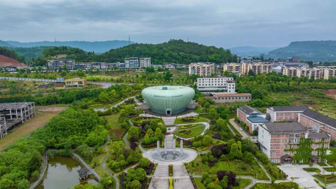 通江银耳博物馆延时素材