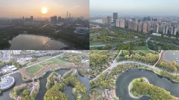 上海世纪公园航拍