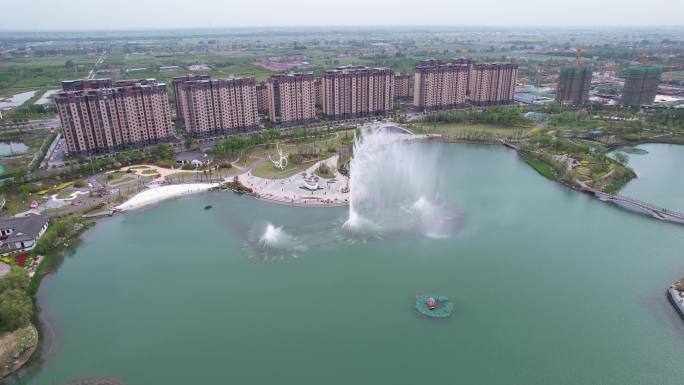 【4K】盐城射阳千鹤湖航拍