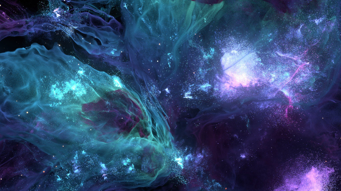 唯美星云03-3D粒子渲染-5亿粒子量