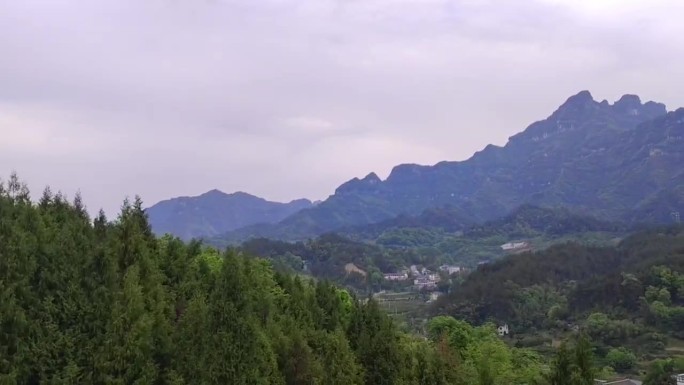 索道缆车天门山郊区山景