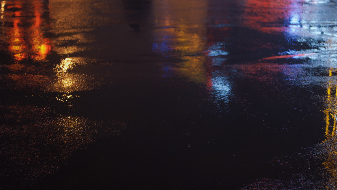 雨夜下雨天夜晚夜晚下雨雨天唯美空境