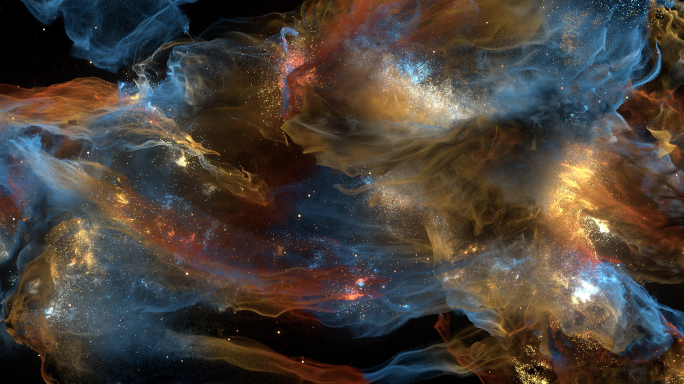 唯美星云04-3D粒子渲染-5亿粒子量