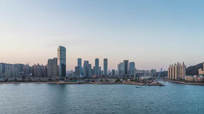 大连市星海广场日转夜