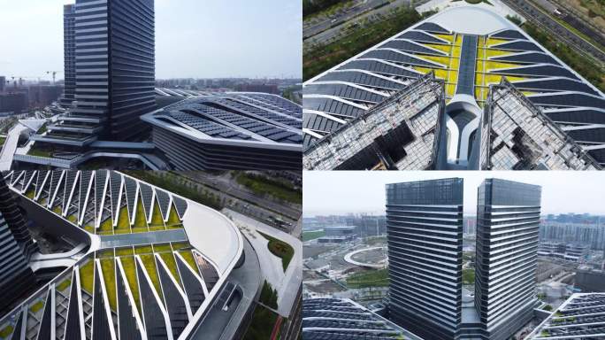 4k原素材-上海临港中心