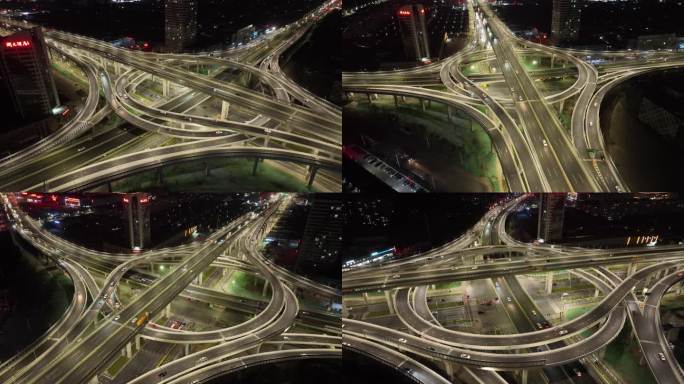 临沂罗庄区双岭路高架桥沂河路转盘环绕3分