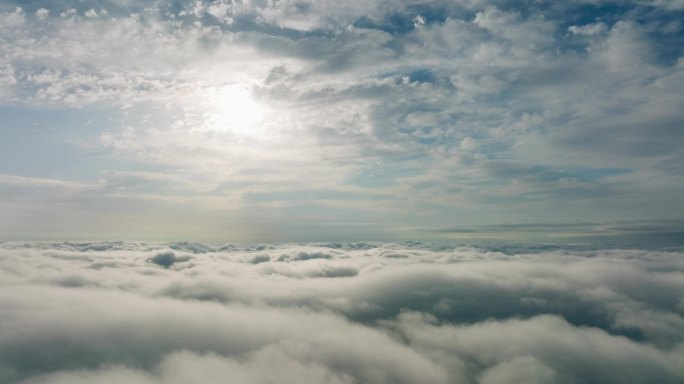 云层上空航拍