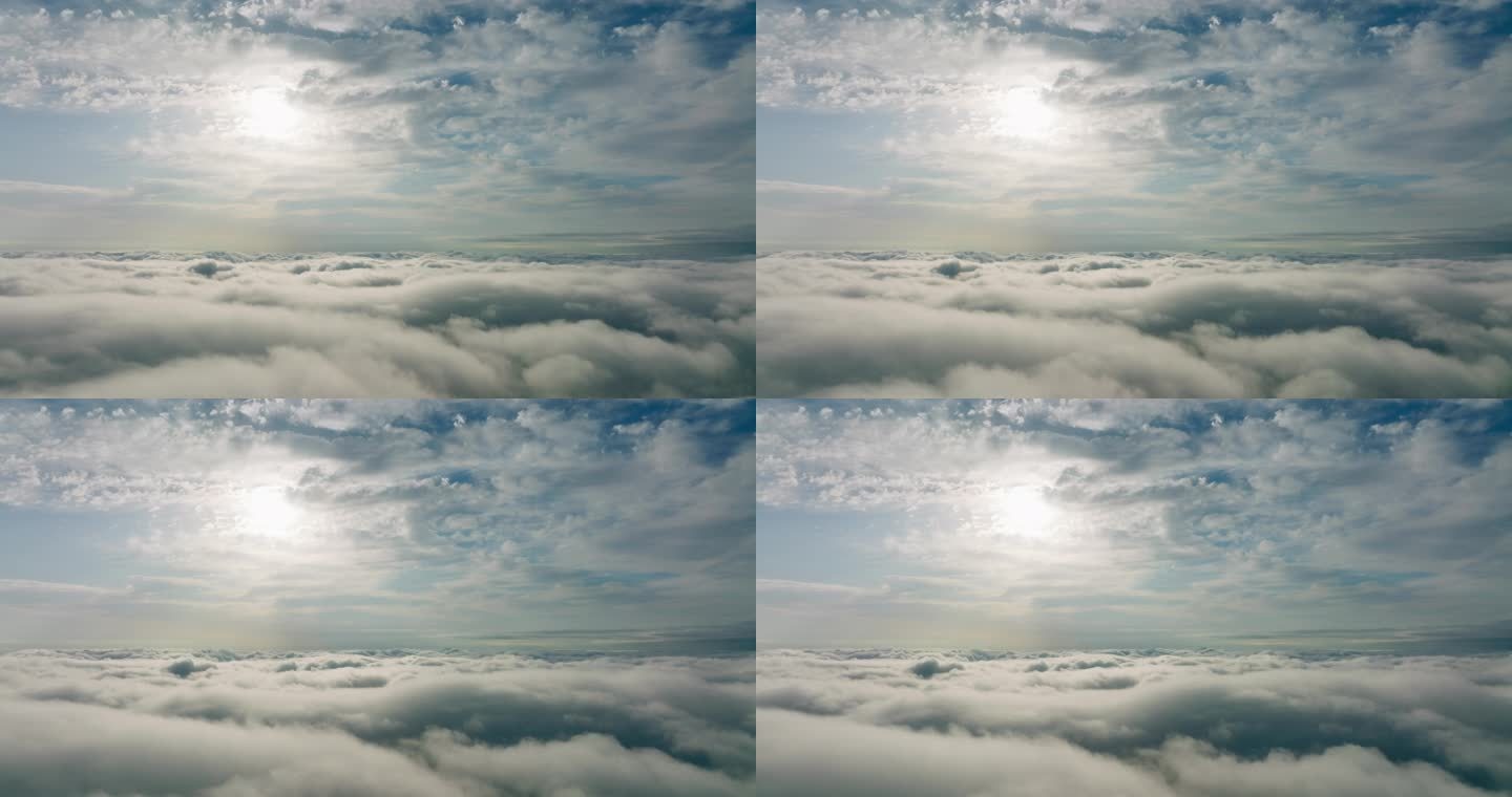 云层上空航拍