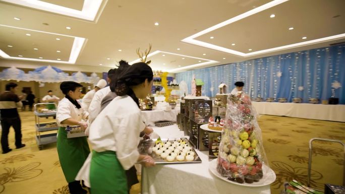 酒店自助区 酒店自助餐 酒店甜点自助