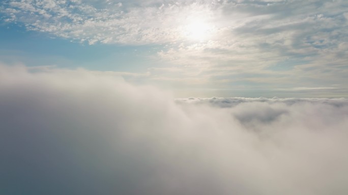 云层上空航拍