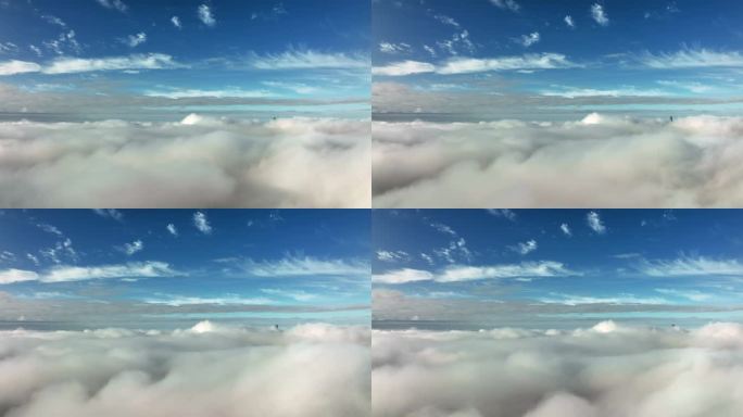 云层上空航拍