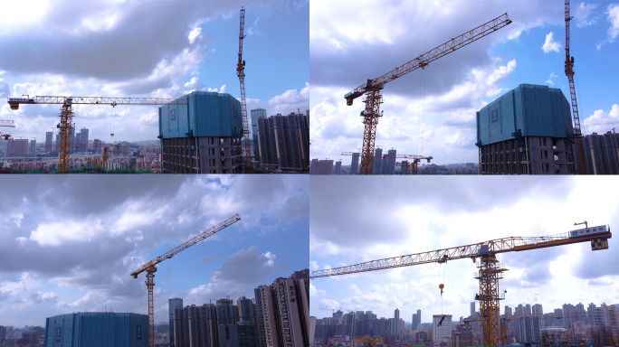 城市发展工地塔吊