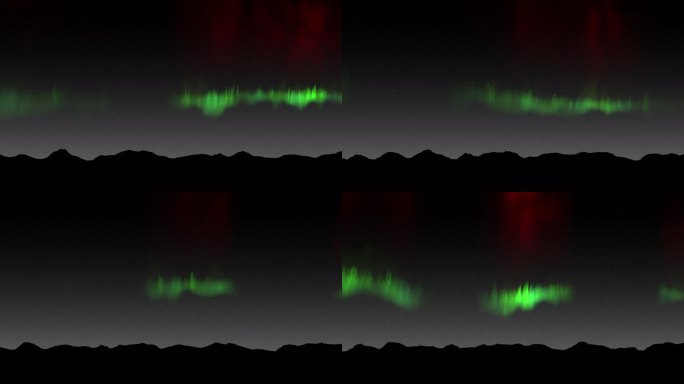 极光 北极光 红绿北极光