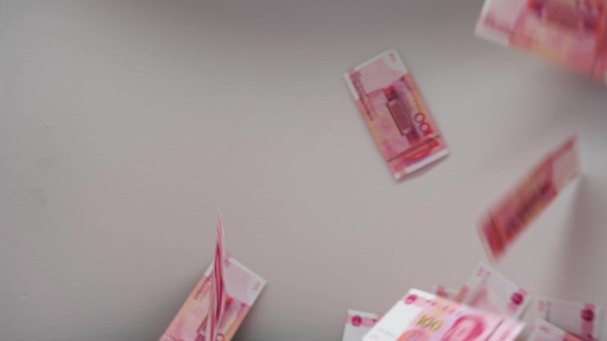 人民币展示空镜头现金视频素材