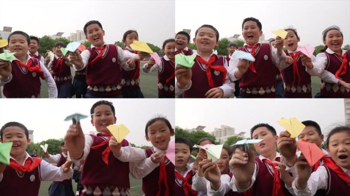 追光者 少年 飞机 纸飞机 放飞梦想