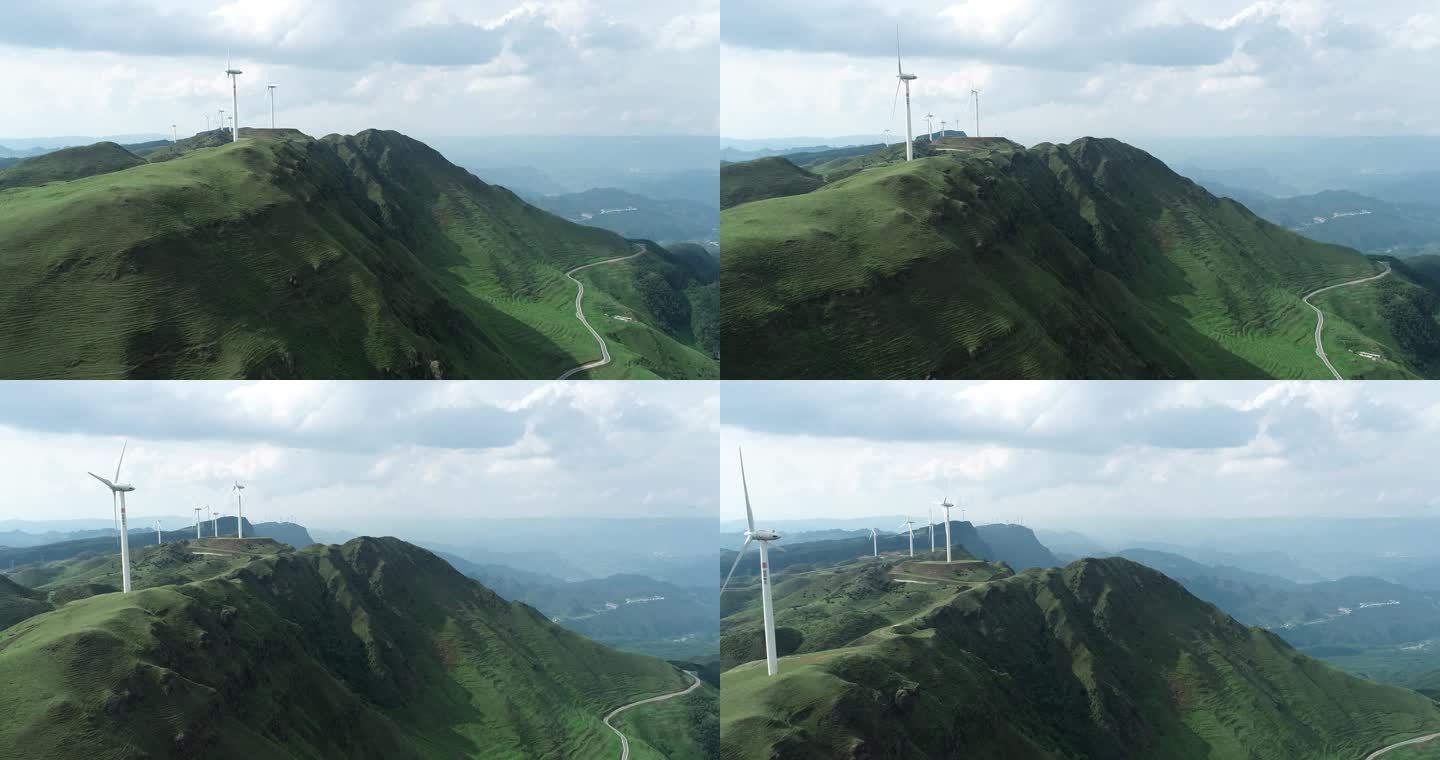 乌蒙山风力发电航拍