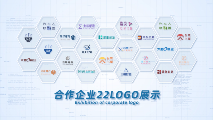 22合作企业公司logo标志展示AE