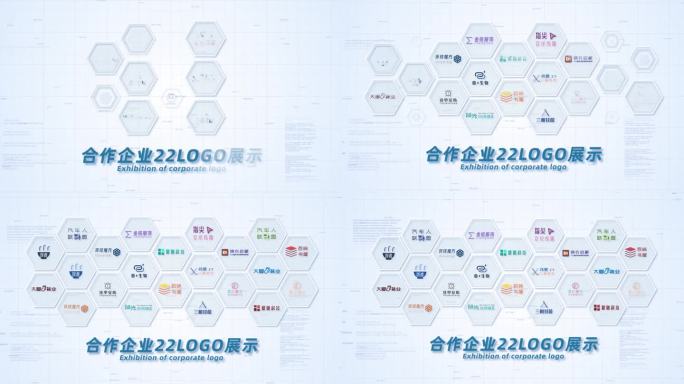 22合作企业公司logo标志展示AE