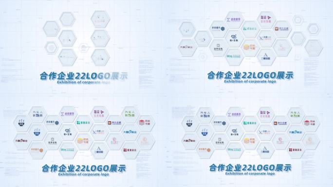 22合作企业公司logo标志展示AE