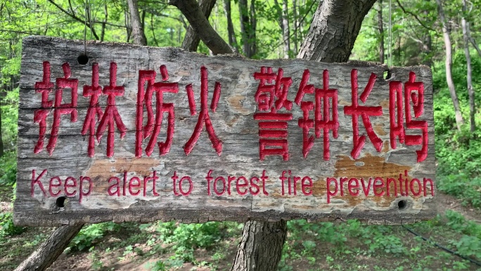 森林防火宣传牌
