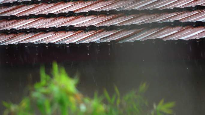 雨 大雨 雨滴 屋檐 刮风下雨 雨落房檐