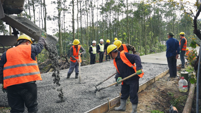 农村水泥道路建设道路监测检测检查