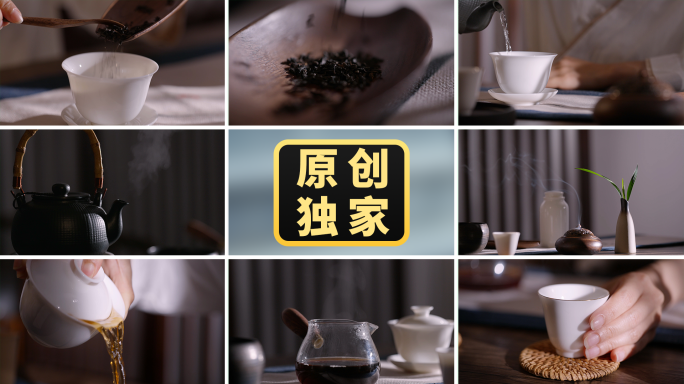古风美女泡茶中式禅意茶艺茶文化茶道工夫茶