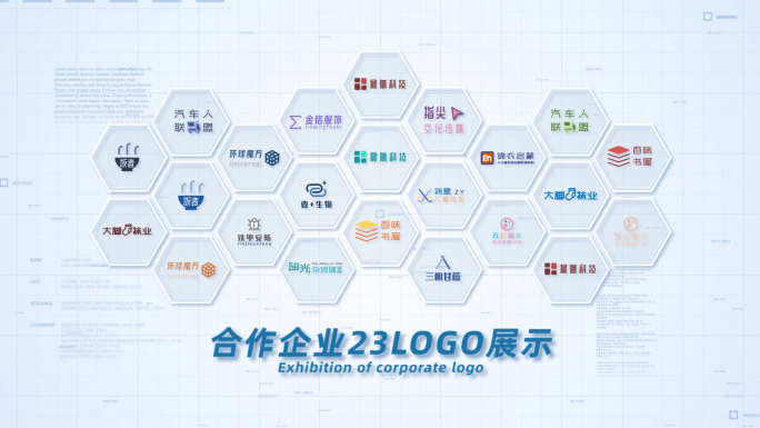 23合作企业公司logo标志展示AE