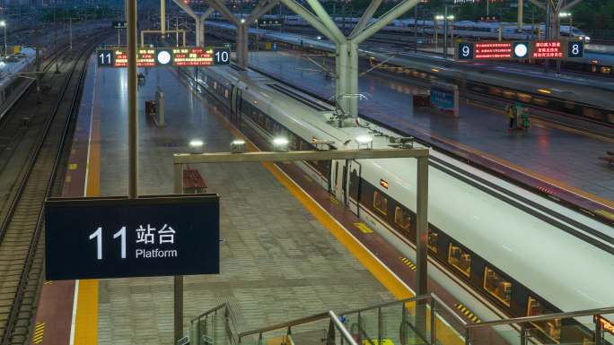 长沙南站客流延时