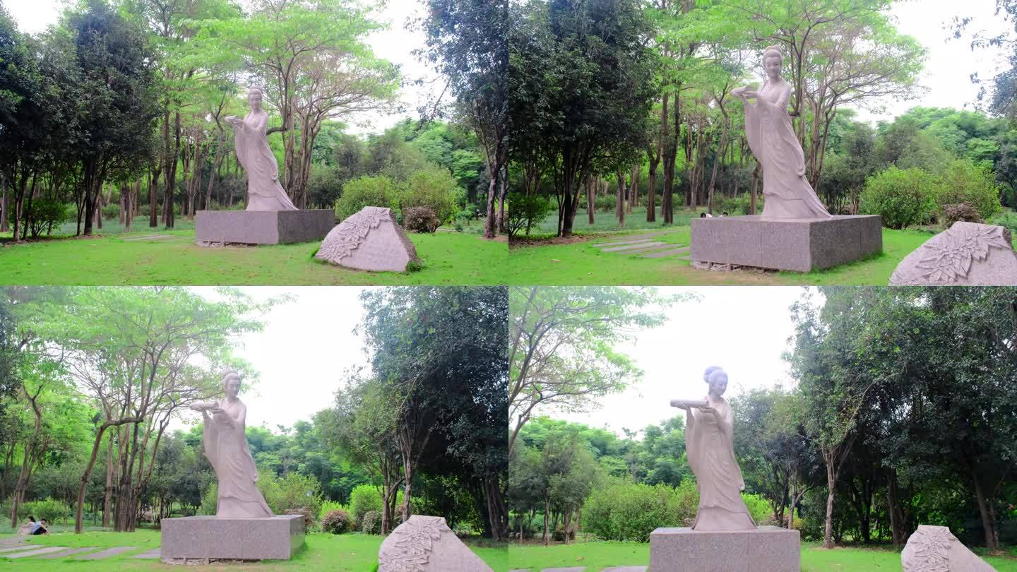 公园仙女雕塑
