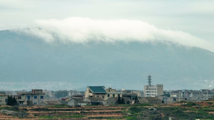 平潭岛君山云雾风光