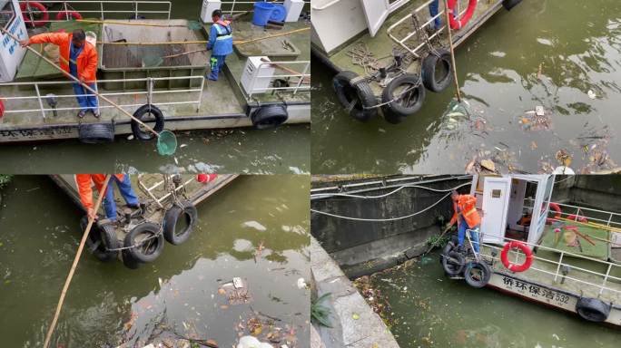 水面垃圾水面漂浮物死鱼