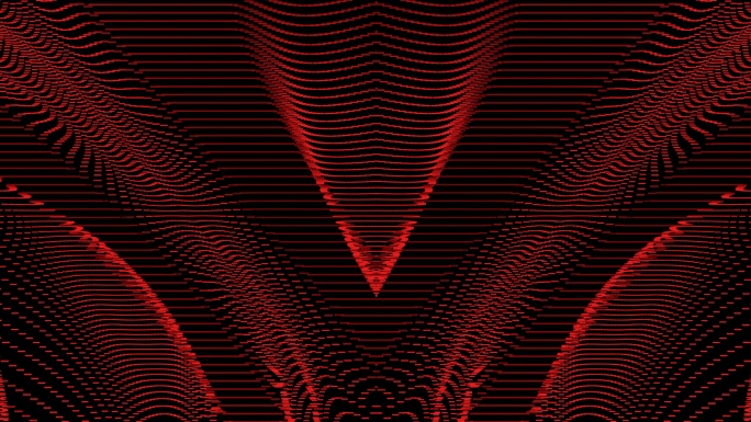 【4K时尚背景】黑红炫酷曲线光线动态暖场