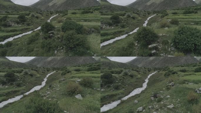 西藏的河流小溪