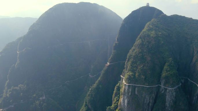 湖南郴州莽山全景航拍