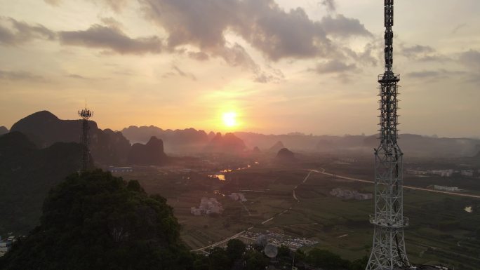 晚霞落日多场景适用素材