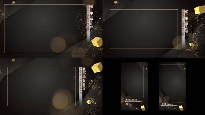 质感视频展示边框包装