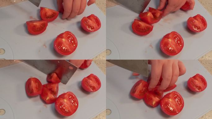 案板切西红柿番茄 (2)