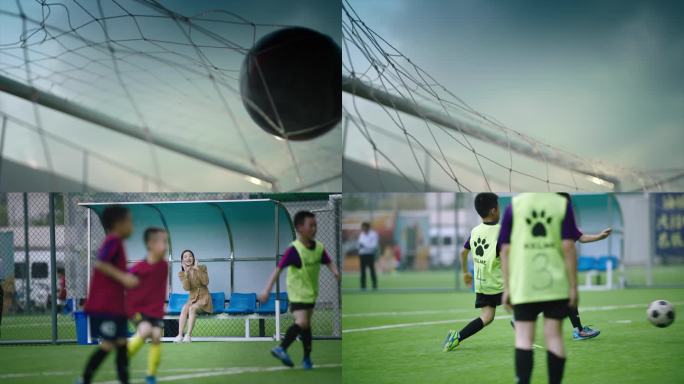小学生踢足球 足球训练 足球比赛