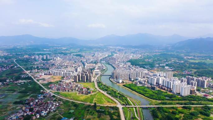 梧州市 航拍蒙山县