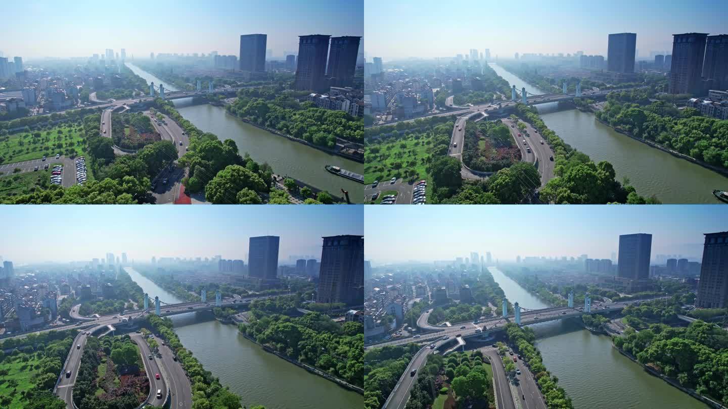 余姚城市大全景  最良桥