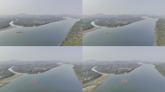 江西吉安泰和县蜀口生态岛4K航拍