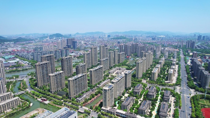 余姚城市全景 余姚绿城明园