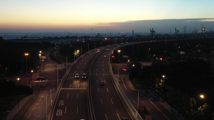 高架夜景