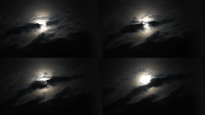 黑天月亮，乌云遮月3