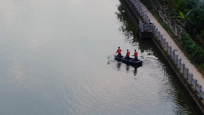 打捞河道垃圾河道整治清理