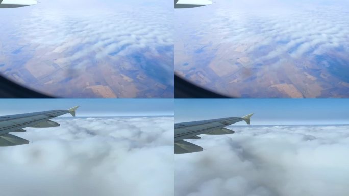 飞机视角看云海