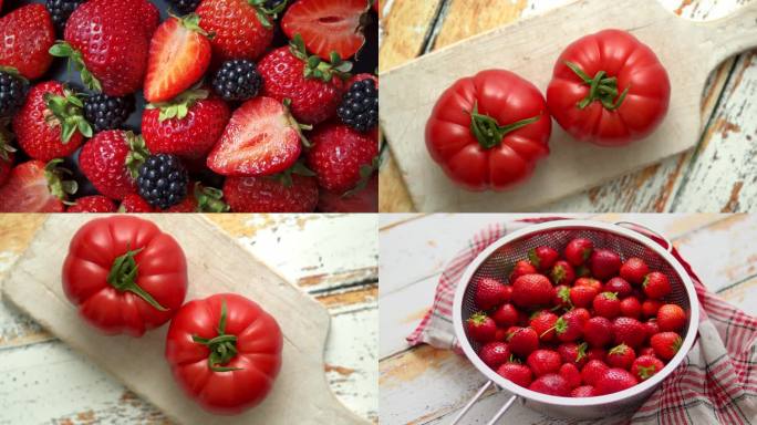 新鲜水果西红柿草莓