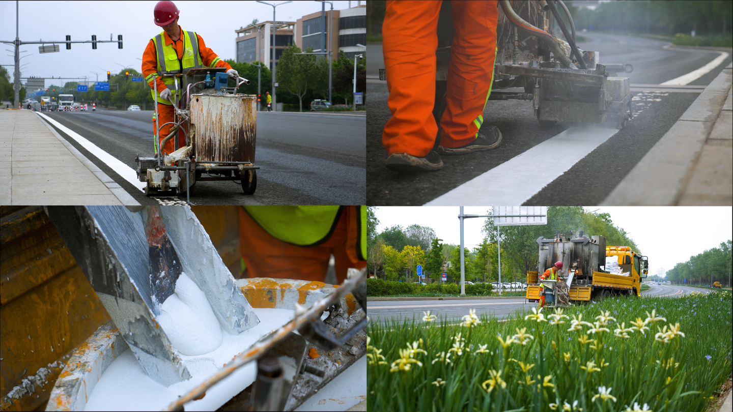 公路道路划线机施工作业道路交通设施