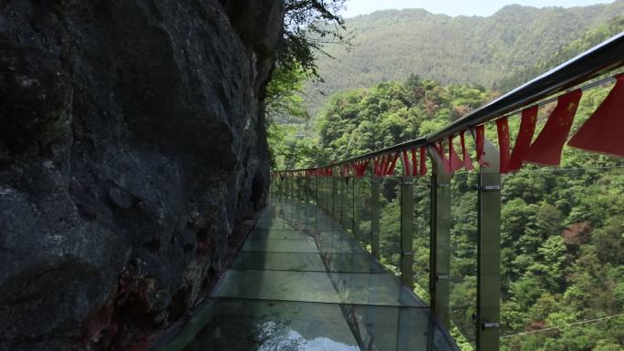 千岛湖石林景区 玻璃栈道 第一视角